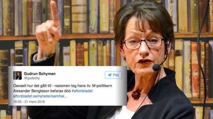 Gudrun Schyman i blåsväder efter kommentar om avliden moderat: "Långt under anständighetens gräns"