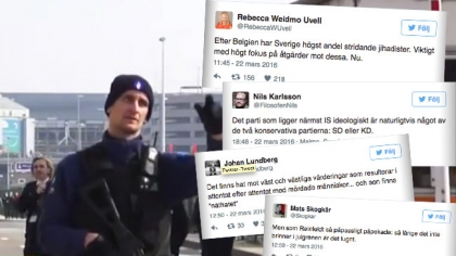 Twitter-reaktionerna på terrordåden: "Så länge det inte brinner i julgranen är det lugnt"