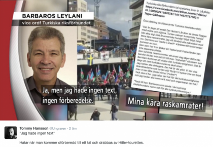 Twitter-stormen efter hets-talet mot armenier — #hitlerturken polisanmäls