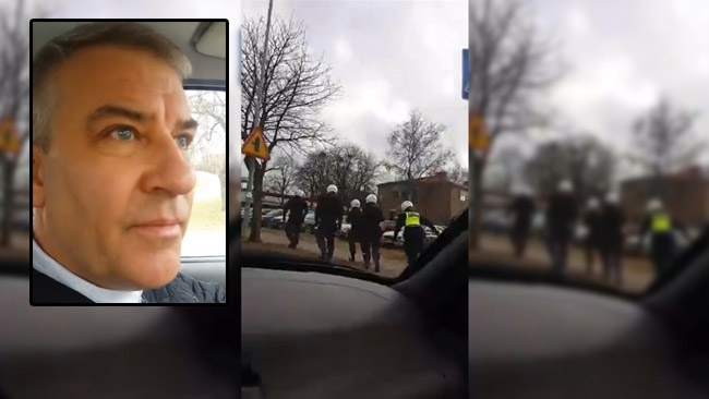 Claes följde efter och filmade upploppet: "Bråk mellan invandrargrupperingar"