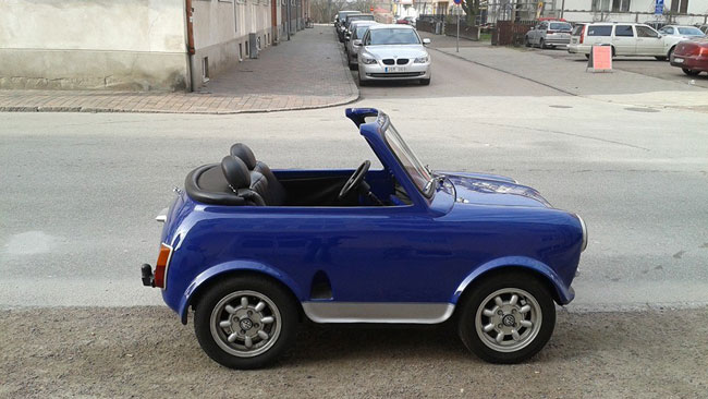 Det är enkelt att parkera bilen. Foto: Privat