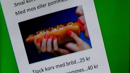 Den här korvreklamen fick Gudrun Schyman att gå i taket. Foto: soldatmamma.blogspot.se