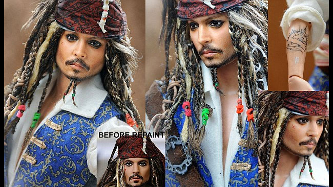 Kapten Jack Sparrow, denna docka skulle nog Johnny Depp vilja ha.