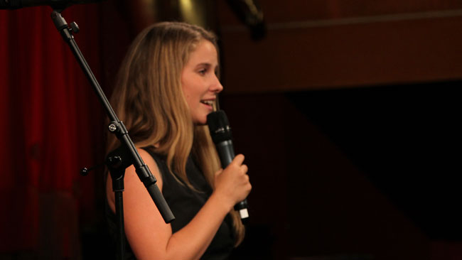 "Jag bygger hela min riksdagskandidatur på att stoppa slöseri med skattemedel", förklarade Ida Drougge från scenen.