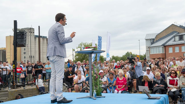 Det var molningt i Sölvesborg. Foto: Sven Pernils / Nyheter Idag