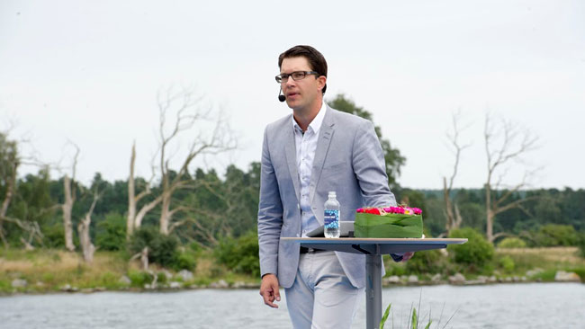 Platsen heter "Fyra årstiders park" och finns i Sölvesborg. Foto: Sven Pernils / Nyheter Idag