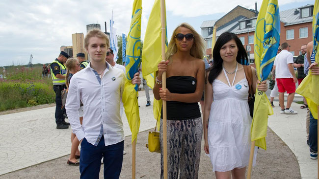 SDU var på plats i Sölvesborg. Foto: Sven Pernils / Nyheter Idag