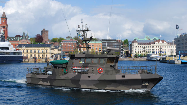 HMS modig kan användas för ubåtsjakt men avvecklas nu av försvarsmakten. Foto: www-km-helsingborg.se