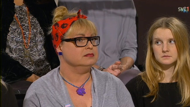 Twitterkändisen @themegabitch kan möjligen stämma in delvis på begreppet “Pronomhen” Foto: SVT