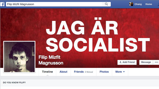 Musikrecensenten Filip "Feyflipp" Magnusson ser rött när han skriver om Rövballebandet – inlägget fick stor spridning på Facebook. Foto: Faksimil Facebook