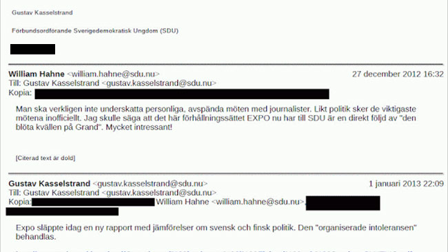 Hahne instämmer i att träffen med Expo var lyckad