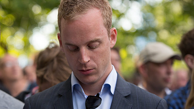 AfS-ledaren Gustav Kasselstrand. Foto: Chang Frick / Nyheter Idag