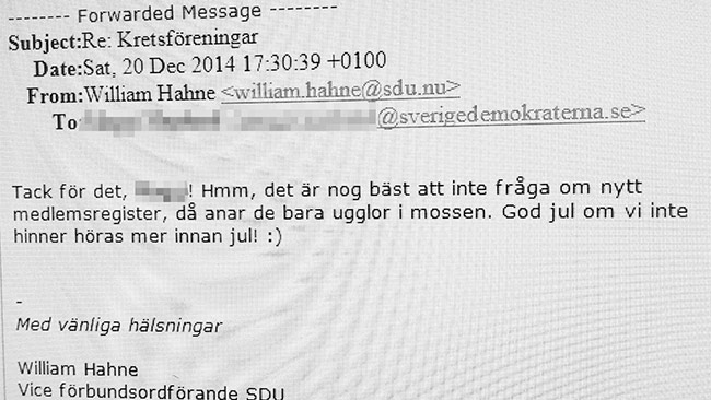 Här är ett av bevisen mot Hahne. Foto: SD-kuriren