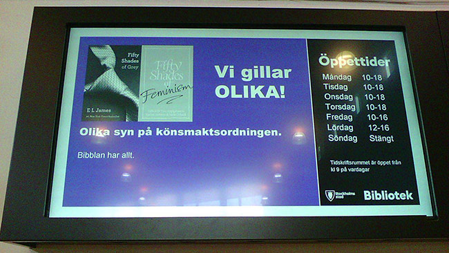 Olika syn på könsmaktsordningen. Foto: Einar Ehn