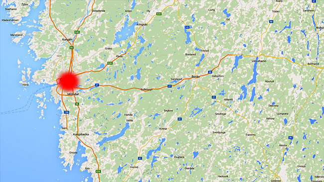 Tillslaget är gjort i Göteborg. Foto: Google Maps