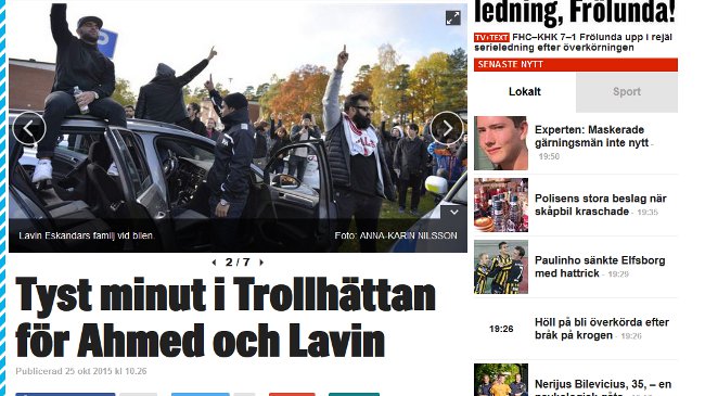 När tidningar publicerade bilder med vad som liknar ISIS-hälsningen var många frågande. Foto: Skärmdump Expressen