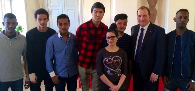 Ensamkommande flyktingbarn. Foto: Regeringen