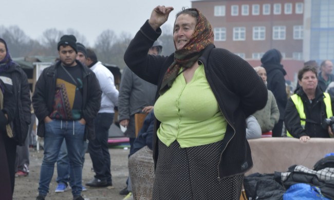 Tidigare demonstration mot den planerade avvecklingen av lägret. Foto: Topnews