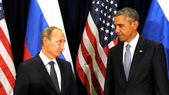 President Vladimir Putin tillsammans med USA:s president Barack Obama.
Foto: Kreml