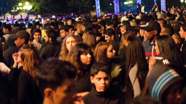 Det var packat med folk