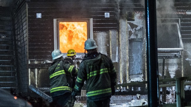 Delar av byggnaden går inte att rädda. Foto: Nyheter Idag