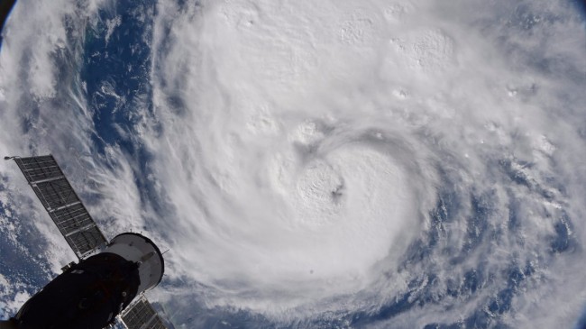 Orkanen Harvey fotad från ISS, Foto; Nasa/Randy Bresnik