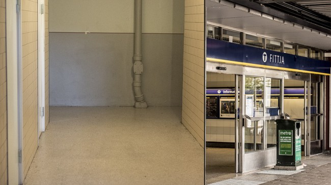 Trapphuset där kvinnan våldtogs. Foto: Nyheter Idag Trapphuset där kvinnan våldtogs. Foto: Nyheter Idag