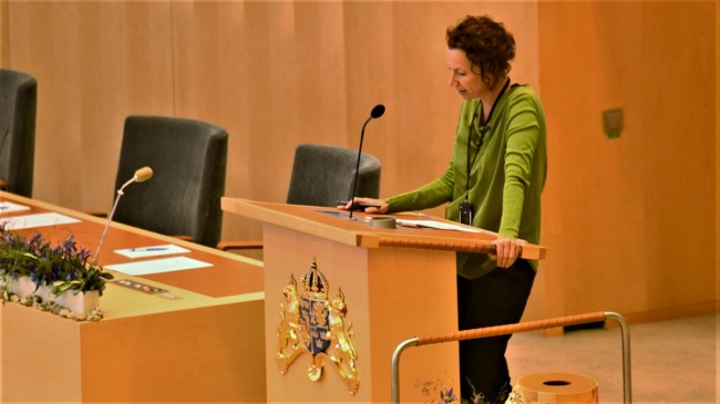 Christina Höj Larsen (V). Foto: Nyheter Idag Christina Höj Larsen (V). Foto: Nyheter Idag