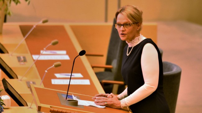 Migrationsminister Helene Fritzon (S). Foto: Nyheter Idag