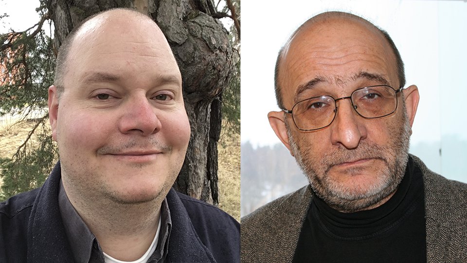 Patrik Jonasson och Jerzy Sarnecki. Foto: Privat/Cecilia Bruzelius