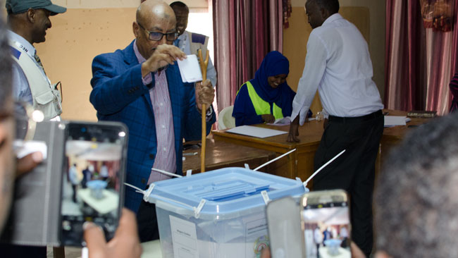 UCIDs presidentkandidat Faysal Ali Warabe.