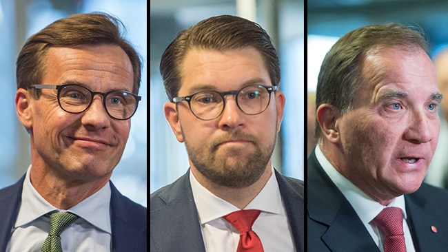 Jämnt mellan blocken när nästan alla röster räknats