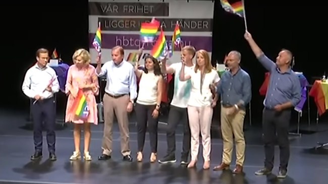 Moderaterna svarar inte på frågor om Kristerssons deltagande i kritiserad Pride-debatt