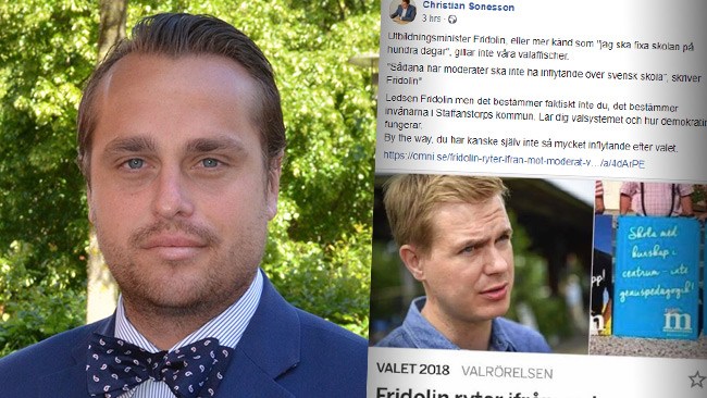 "Du kanske inte har så mycket inflytande efter valet" – Sonessons dräpande svar till Fridolin