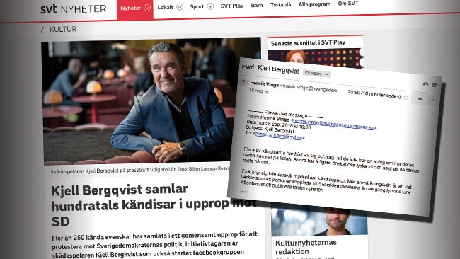 Mejlbeviset: SVT kände till att kändislistan är falsk – publicerade ändå
