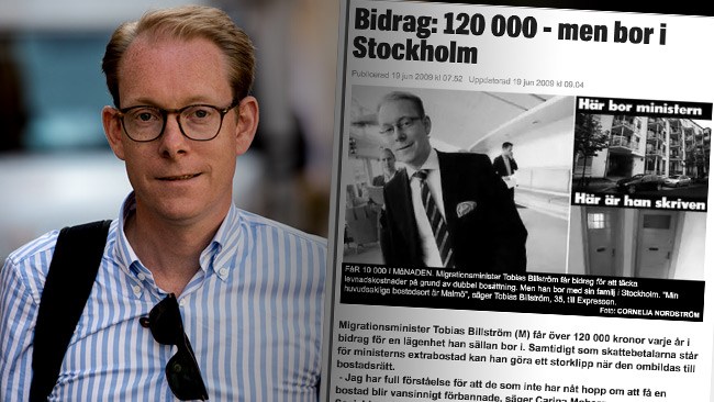 Billström berömmer Bengtzboes avgång – plockade själv ut 120 000 på liknande bostadsupplägg