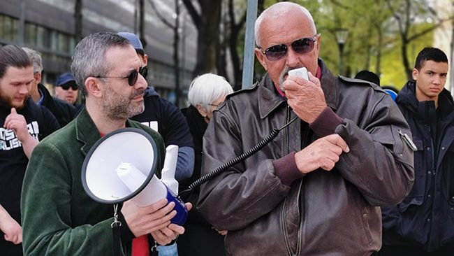Aron Flam och Mikael Heidig Foto: Nyheter Idag