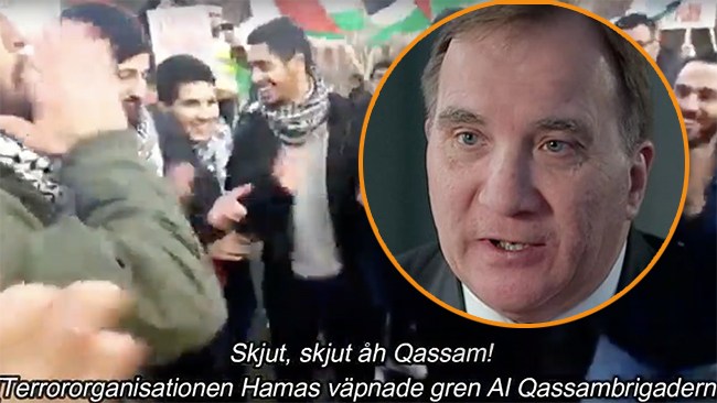 S-politiker ledde ramsan "Krossa sionismen" på demonstration mot Israelavtal