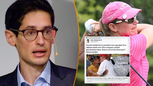 Wolodarskis ilska över golfikonens historiska utmärkelse: "Skäms inte Annika Sörenstam?"