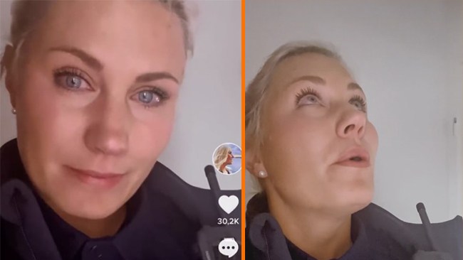 Tiktokpolisen Emma försvarar gråtfilm – hänvisar till "kärlek och styrkekramar" från följare