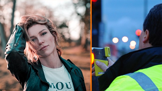 Flydde från trekant – greps för rattfylleri