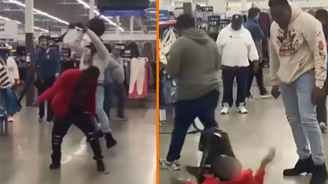 Här slår veteranen ned kniv-mannen