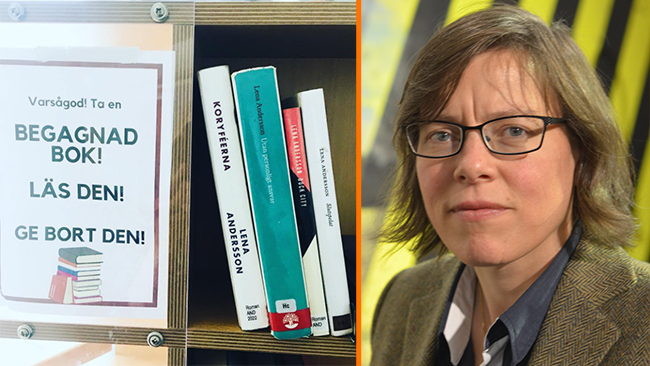 Bibliotek gallrar Lena Andersson: ”Självklart ingen politisk markering ...