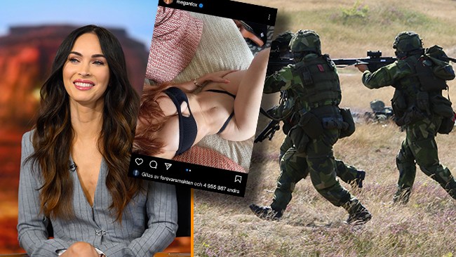 Försvarsmakten gillade bild på Megan Fox: "Mänskliga faktorn"