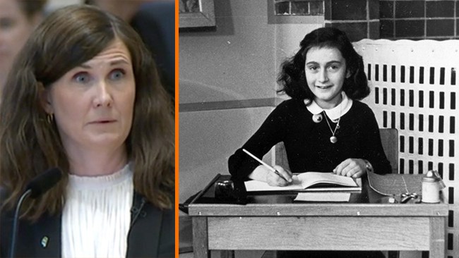 Stenevi sågas – jämförde Anne Frank med illegala migranter