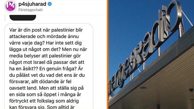P4 Sjuhärad: Vi fortsätter utreda anti-israeliskt påhopp från kanalens Instagram