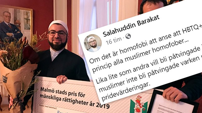 Prisad imam rasar mot homosexuella